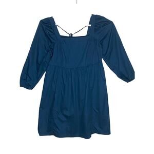 Ava & Viv Balloon Sleeve Woven Dress 2X Cottagecore Peasant Milkmaid Boho NWT